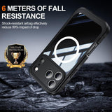 iPhone 17 Pro Max | iPhone 17 Pro Max - ToughCase Hybrid-X Håndværker Cover - Sort - DELUXECOVERS.DK