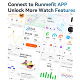 SmartWatch | Smart Aktivitetsarmbånd TFT-skærm og Pulsmåling - Runmefit App - Grå - DELUXECOVERS.DK