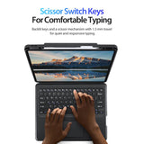 iPad Pro 12,9 (2020) | iPad Pro 12.9" (2020) - Bluetooth tastatur-cover – Sort – DUX DUCIS™ - DELUXECOVERS.DK