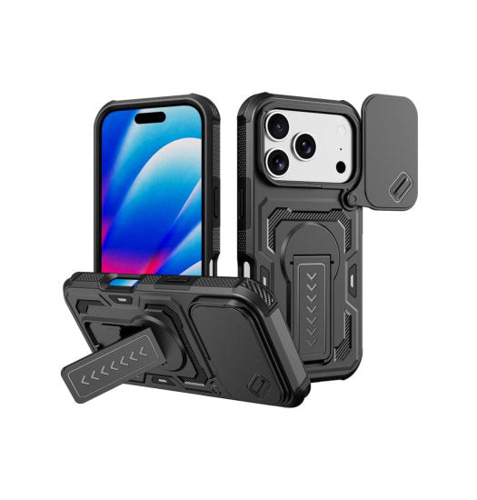 iPhone 16 - NILLKIN® Cam-Slide Hantverkarfodral - Svart