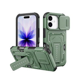 iPhone 18 | iPhone 18 - Tough Cover m. Stander - Grøn - DELUXECOVERS.DK