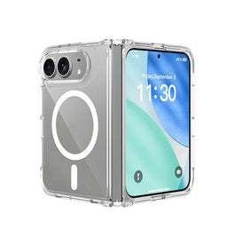 iPhone 18 Fold | iPhone Fold - DeLX™ MagSafe Silikone Cover - Gennemsigtig - DELUXECOVERS.DK