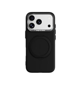 iPhone 18 Pro | iPhone 18 Pro - ABEEL™ AirStand Cover m. MagSafe Ring - Sort - DELUXECOVERS.DK