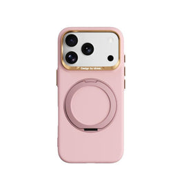 iPhone 18 Pro | iPhone 18 Pro - ABEEL™ AirStand Cover m. MagSafe Ring - Pink - DELUXECOVERS.DK