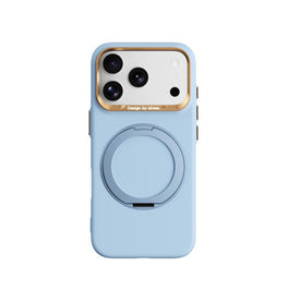 iPhone 18 Pro Max | iPhone 18 Pro Max - ABEEL™ AirStand Cover m. MagSafe Ring - Sky Blue - DELUXECOVERS.DK
