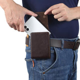 iPhone Duo – Pocket Sleeve - Brun