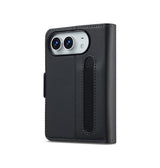 iPhone Duo – LC.IMEEKE™ Vegan Læder Etui / Pung - Sort