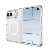 iPhoneDuo | iPhone Duo - DeLX™ MagSafe Cover M. Kickstand - Gennemsigtig - DELUXECOVERS.DK