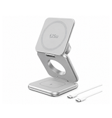 3-i-1 & Multi-Ladestationer | Qi2 25W Premium 3-i-1 Trådløs Oplader – Foldbar & MagSafe-kompatibel - DELUXECOVERS.DK