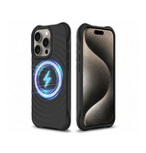iPhone 16 Pro | iPhone 16 Pro - DeLX™ Wave Silikone Cover - MagSafe kompatibel - Sort - DELUXECOVERS.DK