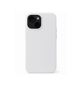 iPhone 15 | iPhone 15 - DeLX™ Pastel Silikone Cover - Hvid/Lysegrå - DELUXECOVERS.DK