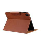 iPad Air 6 11" 2024 | iPad Air 11" (2024/2025/2026) - Verona™ Multietui Ægte Læder Cover - Brun - DELUXECOVERS.DK