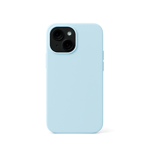 iPhone 15 Plus | iPhone 15 Plus - DeLX™ Pastel Silikone Cover - Mineral Blue - DELUXECOVERS.DK