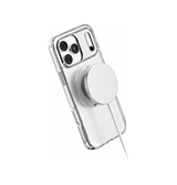 iPhone 18 Pro | iPhone 18 Pro - MagStand Silikone Cover - Gennemsigtig - DELUXECOVERS.DK