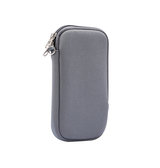 iPhone 15 Pro | iPhone 15 Pro - Simple Nylon Sleeve Etui M. Lynlås - Grå - DELUXECOVERS.DK