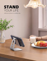 Mobil Stander | Lamicall™ Justerbar Holder til Smartphone - Aluminium - DELUXECOVERS.DK