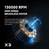 Bilstøvsuger | SUPER POWER TURBO FAN® – Ultra Kraftig - Brushless - Genopladelig - DELUXECOVERS.DK
