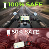 Mobilholdere til Cykel | Mobilholder til Cykel / Motorcykel - Justerbar - 4.7"- 7" - LISEN™ - DELUXECOVERS.DK