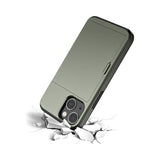 iPhone 14 Max | iPhone 14 Plus - Deluxe™ Håndværker Cover M. Kortholder - Army - DELUXECOVERS.DK