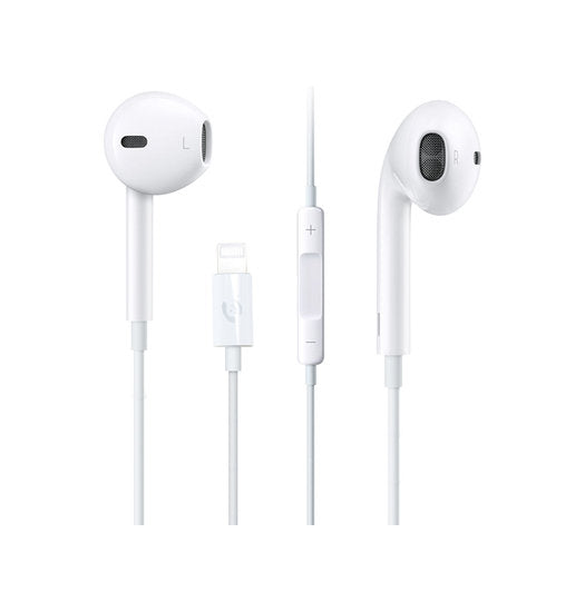 Lightning In-Ear Høretelefoner Med Mikrofon & Bluetooth - Hvid