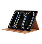 iPad Air 6 11" 2024 | iPad Air 11" (2024/2025/2026) - Verona™ Multietui Ægte Læder Cover - Brun - DELUXECOVERS.DK