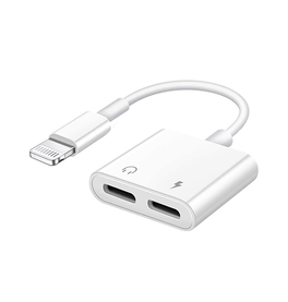 Adapter | Lightning (Han) til 2x Lightning (Hun) - Adapter - Hvid - DELUXECOVERS.DK