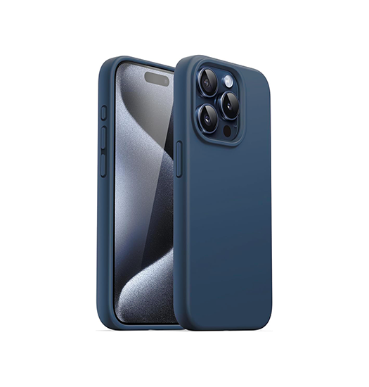 iPhone 16 Pro Max | iPhone 16 Pro Max - Deluxe™ Soft Touch Silikone Cover - Blå - DELUXECOVERS.DK