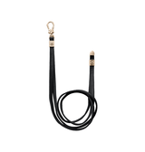 Mobilrem, håndledsrem, Nylon snor | SULADA® | Long Style Læder Strop til Mobil & iPhone - Sort - DELUXECOVERS.DK