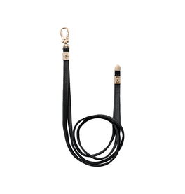 Mobilrem, håndledsrem, Nylon snor | SULADA® | Long Style Læder Strop til Mobil & iPhone - Sort - DELUXECOVERS.DK