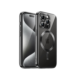 iPhone 15 Pro Max | iPhone 15 Pro Max - Valkyrie Silikone Hybrid Cover m. MagSafe - Sort - DELUXECOVERS.DK