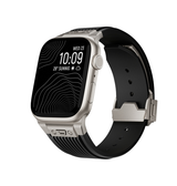 Apple Watch 42-49mm | Apple Watch (42/44/SE/45/46/49mm) - DeLX™ Vertical-Line Titanium Rem - Sort - DELUXECOVERS.DK