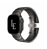 Apple Watch 42-49mm | Apple Watch (42/44/SE/45/46/49mm) - L'Empiri™ X34 Ægte Titanium Rem - Titaniumgrå - DELUXECOVERS.DK