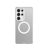 Samsung Galaxy S25 Ultra | Samsung Galaxy S25 Ultra - DeLX™ Translucent MagSafe Silikone Cover - Hvid - DELUXECOVERS.DK