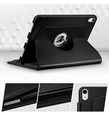 iPad Air 6 11" 2024 | iPad Air 11" (2024/2025/2026) - Retro Diary™ Vintage 360° Onefold-läderfodral - Svart - DELUXECOVERS.SE