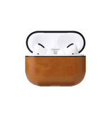 Airpods Pro 2 | AirPods Pro (1/2 Gen) | Reallike™ Læder Beskyttelse Cover - Lysebrun - DELUXECOVERS.DK