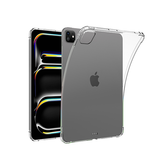 iPad Pro 13 (2024) | iPad Pro 13" (2024/2025) - Silent Stødsikker Silikone Cover - Gennemsigtig - DELUXECOVERS.DK