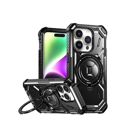 iPhone 15 Pro Max | iPhone 15 Pro Max - NX Pro™ Armor Cover V2 m. MagSafe - Sort - DELUXECOVERS.DK