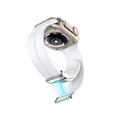 Apple Watch 42-49mm | Apple Watch (42/44/SE/45/46/49mm) - S-Line™ Silikone Rem - Hvid - DELUXECOVERS.DK