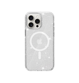 iPhone 15 Pro | iPhone 15 Pro - DeLX™ Glitter Silikone Cover M. MagSafe- Sølv - DELUXECOVERS.DK