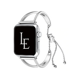 Apple Watch 38-42mm | Apple Watch (38/40/SE/41/42mm) - L'Empiri™ Dame Stål Rem - Sølv - DELUXECOVERS.DK