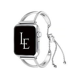 Apple Watch 38-42mm | Apple Watch (38/40/SE/41/42mm) - L'Empiri™ Dame Stål Rem - Sølv - DELUXECOVERS.DK