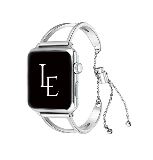 Apple Watch 38-42mm | Apple Watch (38/40/SE/41/42mm) - L'Empiri™ Dame Stål Rem - Sølv - DELUXECOVERS.DK