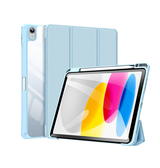 iPad 10.9" (2022) | iPad 11" (2025) / iPad 10.9" (2022) - Dux Ducis™ Mesh Design Trifold Cover - Blå - DELUXECOVERS.DK