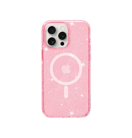 iPhone 15 Pro | iPhone 15 Pro - DeLX™ Glitter Silikone Cover M. MagSafe - Pink - DELUXECOVERS.DK