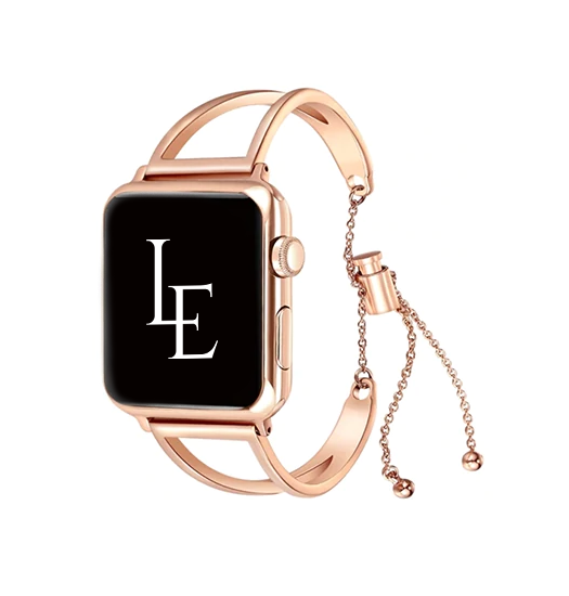 Apple Watch 38-42mm | Apple Watch (38/40/SE/41/42mm) - L'Empiri™ Dame Stål Rem - Roseguld - DELUXECOVERS.DK