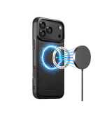 iPhone 17 Pro Max | iPhone 17 Pro Max - Suteni® 2-i-1 Læder Cover M. MagSafe - Sort - DELUXECOVERS.DK