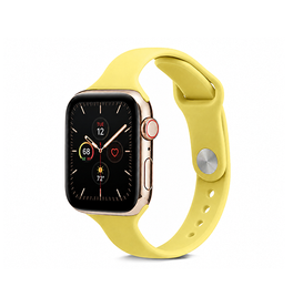Apple Watch 42-49mm | Apple Watch (42/44/SE/45/46/49mm) - ICON™ Tynd Classic Silikone Rem - Gul - DELUXECOVERS.DK