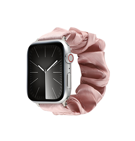Apple Watch 38-42mm | Apple Watch (38/40/SE/41/42mm) - Scrunchie Dame Rem - Pink - DELUXECOVERS.DK