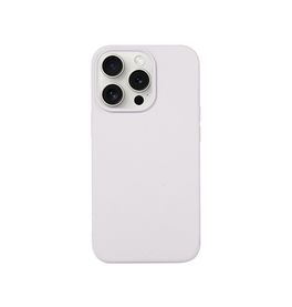 iPhone 15 Pro | iPhone 15 Pro - DeLX™  Pastel Silikone Cover - Hvid/Lysegrå - DELUXECOVERS.DK