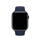 Apple Watch 42-49mm | Apple Watch (42/44/SE/45/46/49mm) - 4Run™ Silikone Løbe Sportsrem - Navy - DELUXECOVERS.DK